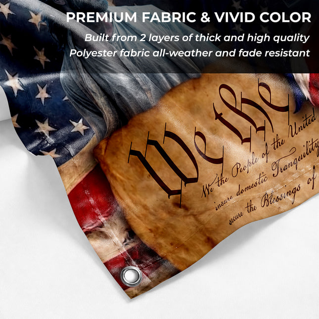 SP-01 In God We Trust We The People Christian Freedom Flag