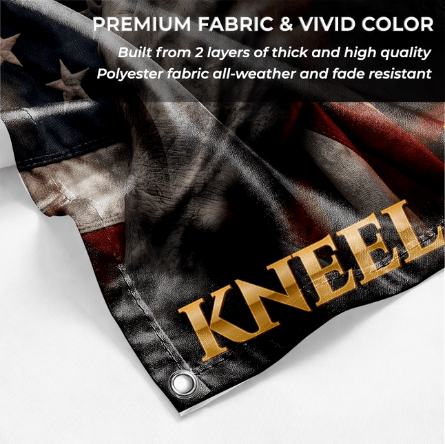 Trust In God Stand For The Flag Jesus Grommet Flag