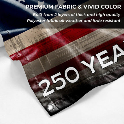 250 Years of Blessing Christian Patriot House Flag America 250 HOF12 - Charming Present