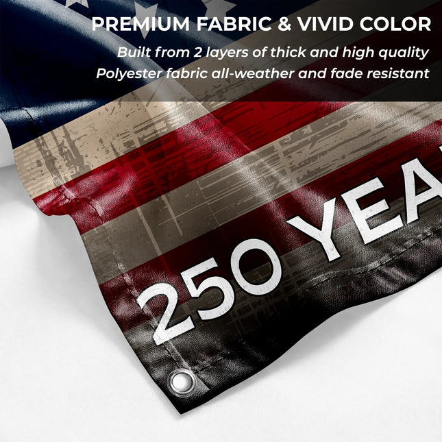 250 Years of Blessing Christian Patriot House Flag America 250 HOF12 - Charming Present
