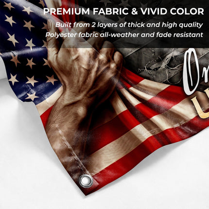 One Nation Under God Jesus Soldier Dove Flag