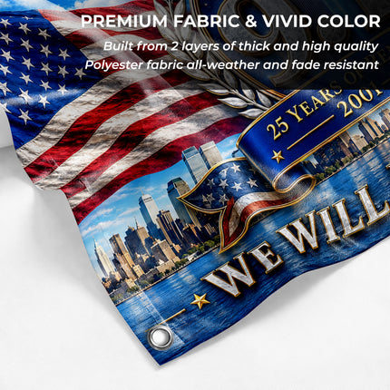 Patriot Day 25th Anniversary United in Remembrance Eagle Flag