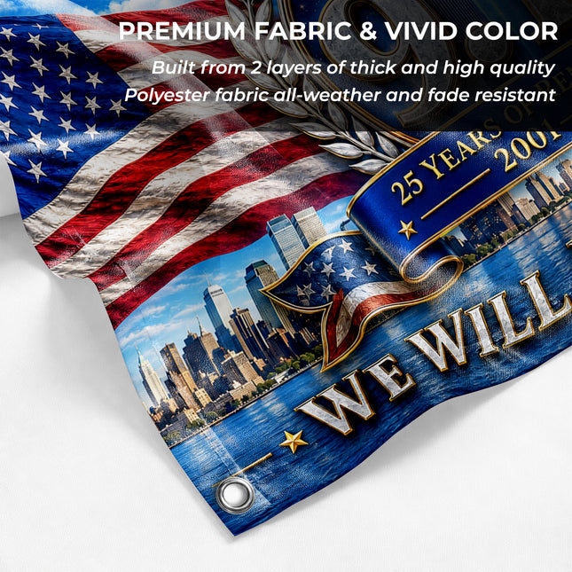 Patriot Day 25th Anniversary United in Remembrance Eagle Flag