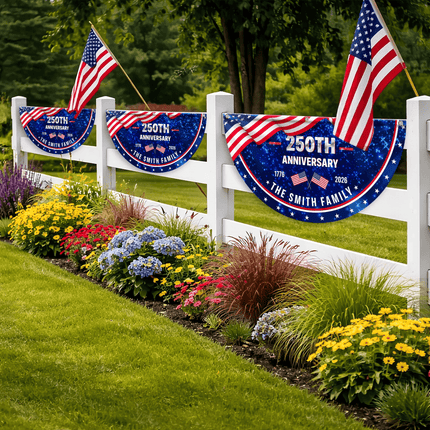 Personalized American Pride 250th Anniversary Fan Flag