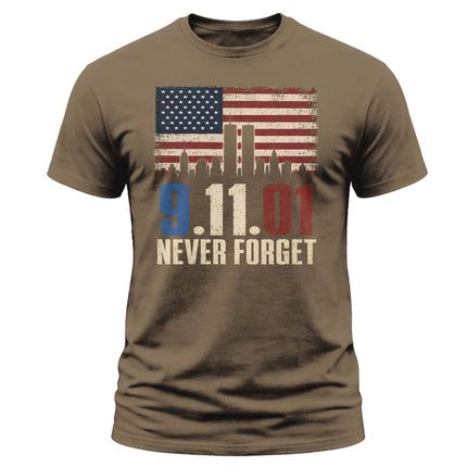 25th Anniversary Patriot Day Vintage American Skyline 9 11 T Shirt