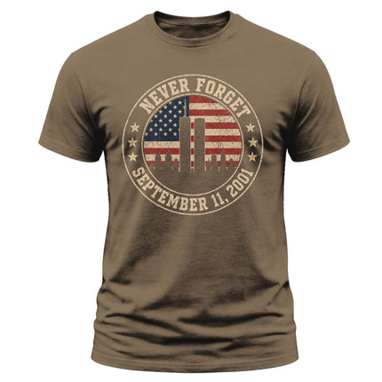 25th Anniversary Patriot Day Vintage Seal Never Forget T Shirt