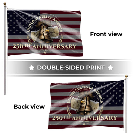 We The People 250th Anniversary Liberty Bell House Flag HOF18 - Charming Present