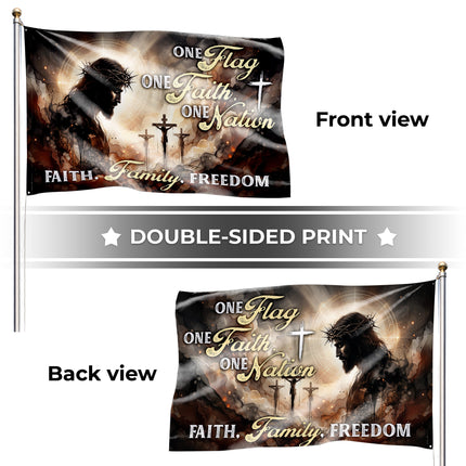 SP-01 One Flag One Faith One Nation Christian Freedom Flag
