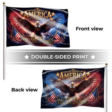 SP-01 Eagle Freedom Flag We The People Independence Day