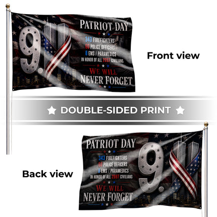 SP-01 First Responders 9/11 Patriot Day Memorial Flag EMS Paramedics Tribute