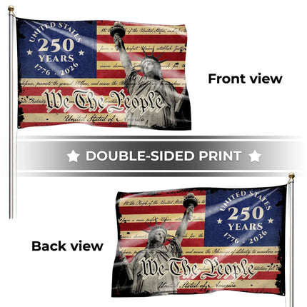 We The People Patriotic American Flag 250 Years Anniversary HOF1 - Charming Present