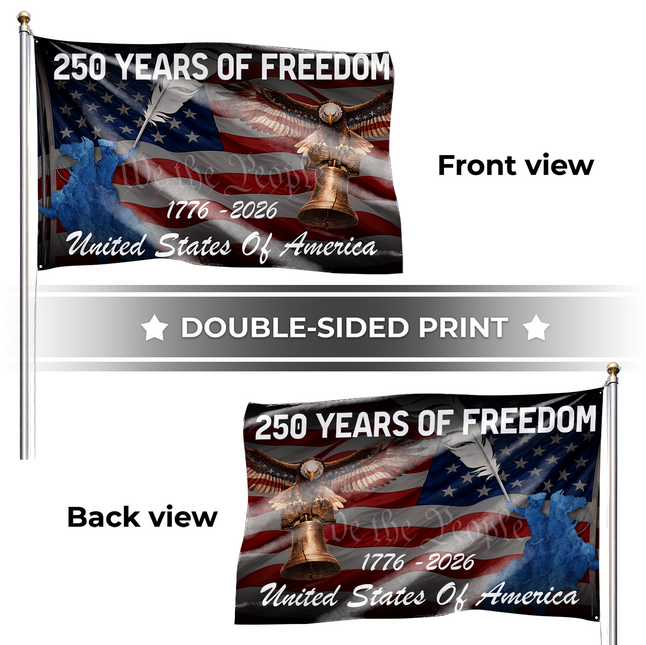 SP-01 250 Years of Freedom We the People American Grommet Flag