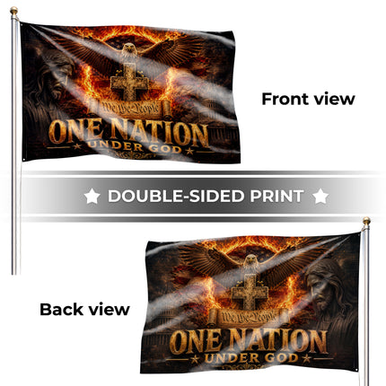 SP-01 One Nation Under God Flag God and Country Independence Day