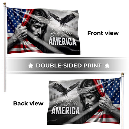 SP-01 God Bless America Christian Faith Flag Faith and Freedom