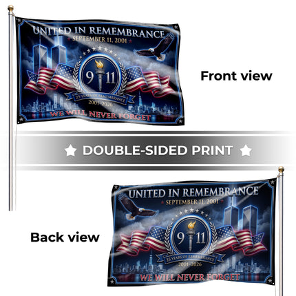 SP-01 World Trade Center 9/11 Remembrance Flag September 11 2026 Tribute