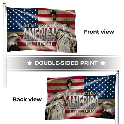 SP-01 USA Faith Flag Faith and Freedom Memorial Day