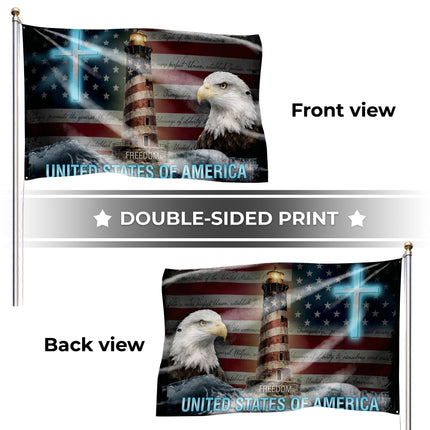 SP-01 American Remembrance Flag Eagle Cross Wreath-Laying Ceremony
