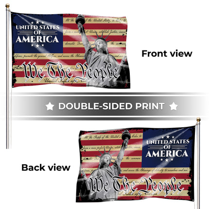 SP-01 We The People Flag Strength and Freedom Military Appreciation