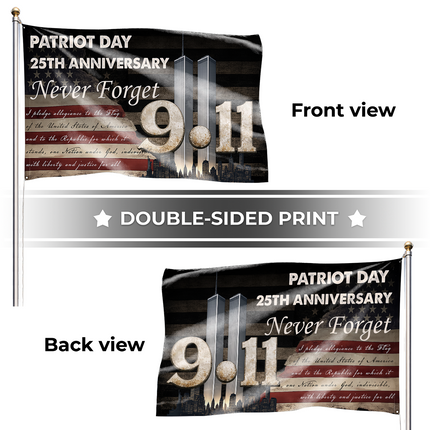 SP-01 Patriot Day 25th Anniversary 9/11 Memorial Flag Tribute