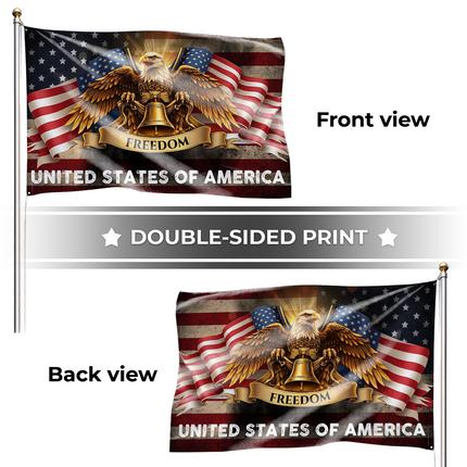 SP-01 United States Patriotic Flag Bald Eagle Freedom National Day of Prayer