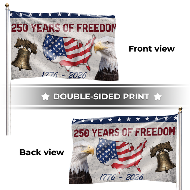 SP-01 National Pride We the People 1776–2026 American Grommet Flag