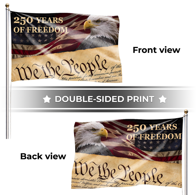 SP-01 National Pride Bald Eagle American Grommet Flag