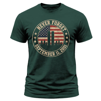 25th Anniversary Patriot Day Vintage Seal Never Forget T Shirt