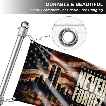 SP-01 Twin Towers American Flag 9/11 Memorial 25th Anniversary Tribute