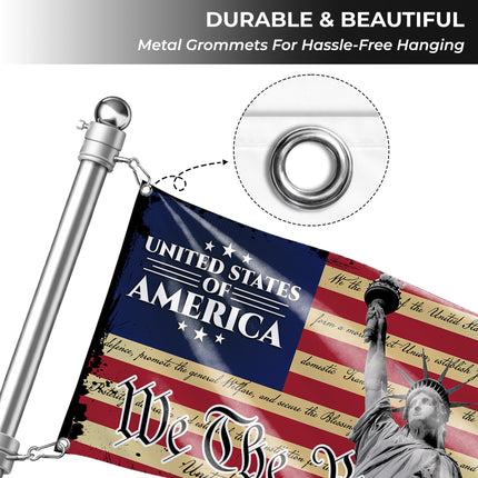 SP-01 We The People Flag Strength and Freedom Military Appreciation