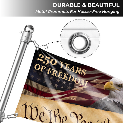SP-01 National Pride Bald Eagle American Grommet Flag