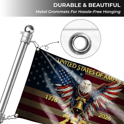 Patriotic Liberty Bell Eagle Flag America 250 Anniversary HOF5 - Charming Present