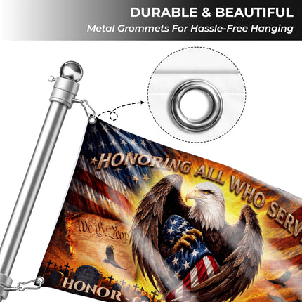 SP-01 Veterans Day Flag Honor All Who Served Memorial Service