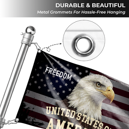 SP-01 Bald Eagle American Flag Hope and Liberty Presidents Day