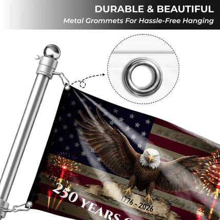 We The People 250 Years of Freedom Eagle Flag America 250 HOF4 - Charming Present