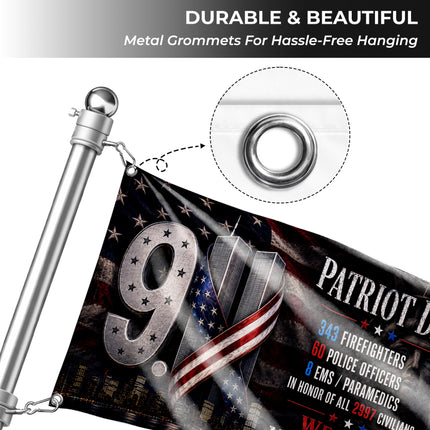 SP-01 First Responders 9/11 Patriot Day Memorial Flag EMS Paramedics Tribute