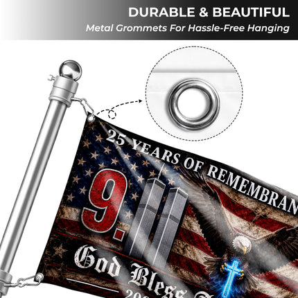 SP-01 God Bless America 9/11 Memorial Flag 2001–2026 Anniversary Tribute