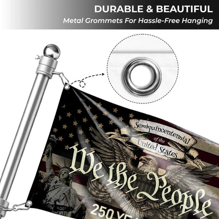 We The People Semiquincentennial Patriotic House Flag America 250 HOF10 - Charming Present