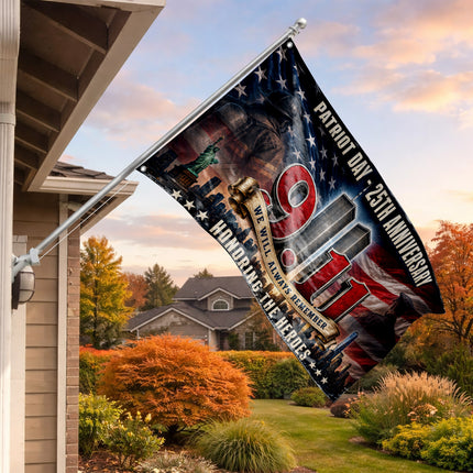 Patriot Day 25th Anniversary 9.11 Honoring The Heroes Grommet Flag