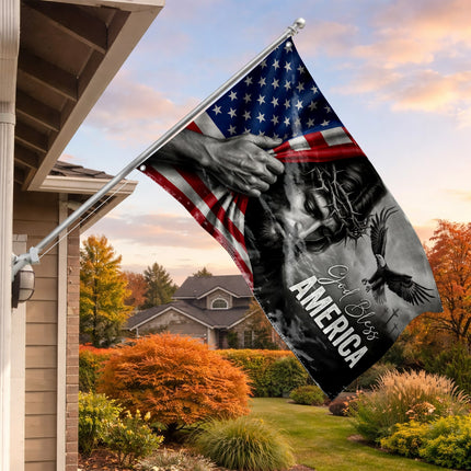 SP-01 God Bless America Christian Faith Flag Faith and Freedom