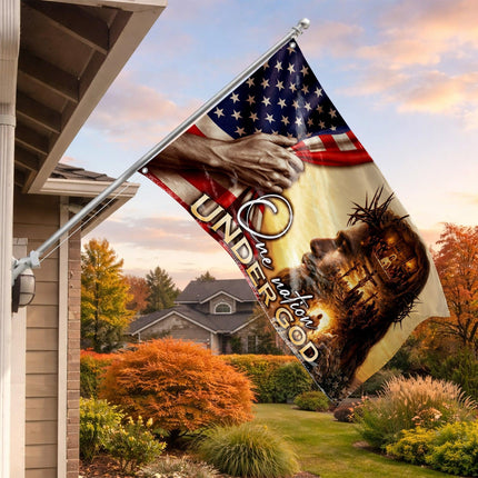 One Nation Under God Jesus Gospel Grommet Flag