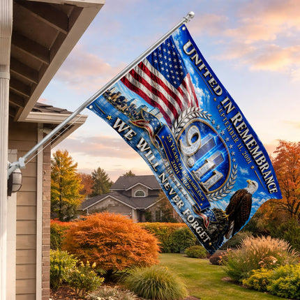 Patriot Day 25th Anniversary United in Remembrance Eagle Flag