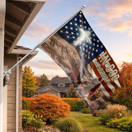 SP-01 In God We Trust American Heritage Faith Flag Veterans Day