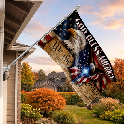 SP-01 We the People Faith and Liberty American Grommet Flag