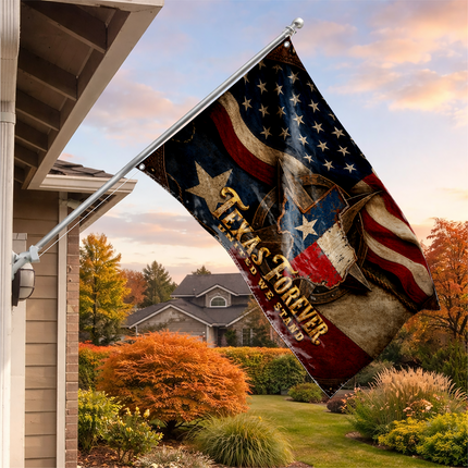 Texas Grommet Flag Texas Forever Lone Star United We Stand