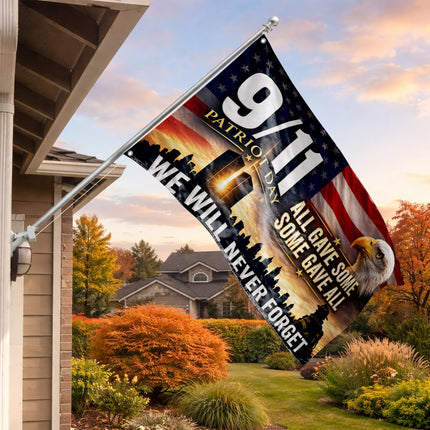 Patriot Day Eagle Firefighter All Gave Some Grommet Flag