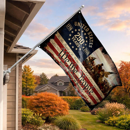 Washington Crossing We The People America 250 House Flag