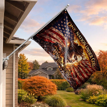 One Nation Under God We The People Grommet Flag