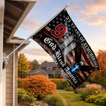 SP-01 God Bless America 9/11 Memorial Flag 2001–2026 Anniversary Tribute