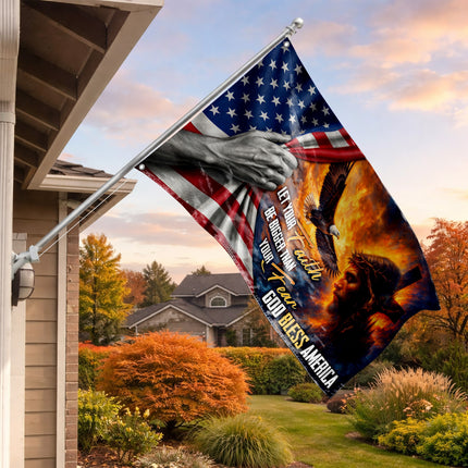 SP-01 God Bless America Faith Over Fear Flag Independence Day