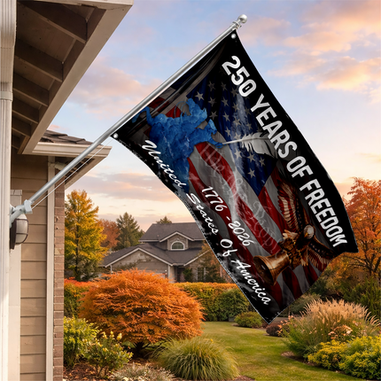 SP-01 250 Years of Freedom We the People American Grommet Flag